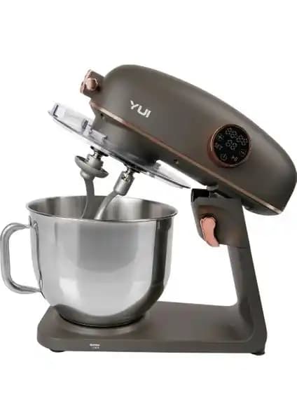 Yui M218 Easy Chef Gri/Gold Stand Mikser: Güçlü ve Şık Profesyonel Mutfak Çözümü