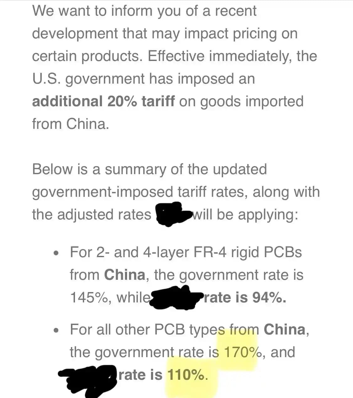Çin Menşeli 6 Katmanlı ve Üzeri PCB'lerde %170 Gümrük Vergisi Artışı ve Etkileri