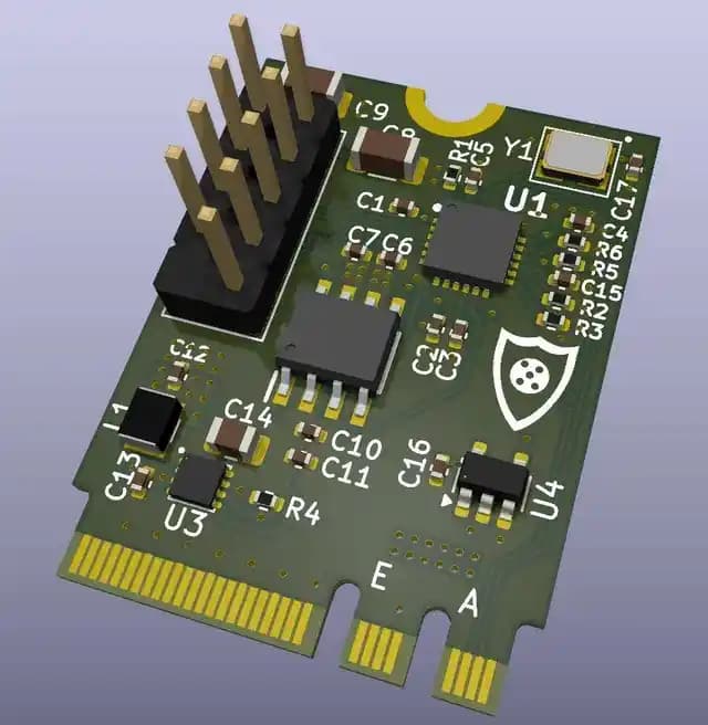 A+E Key M.2 Slotundan Ön Panel USB 2.0 Adaptör Kartı Tasarım ve Teknik Özellikleri
