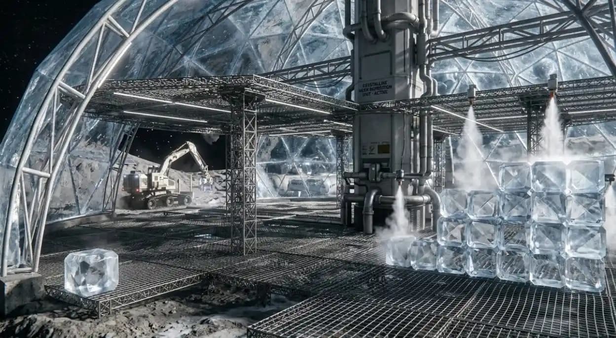 Asteroitlerde Kristalize Buz Kullanımıyla Dayanıklı ve Sürdürülebilir Yaşam Alanları İnşası