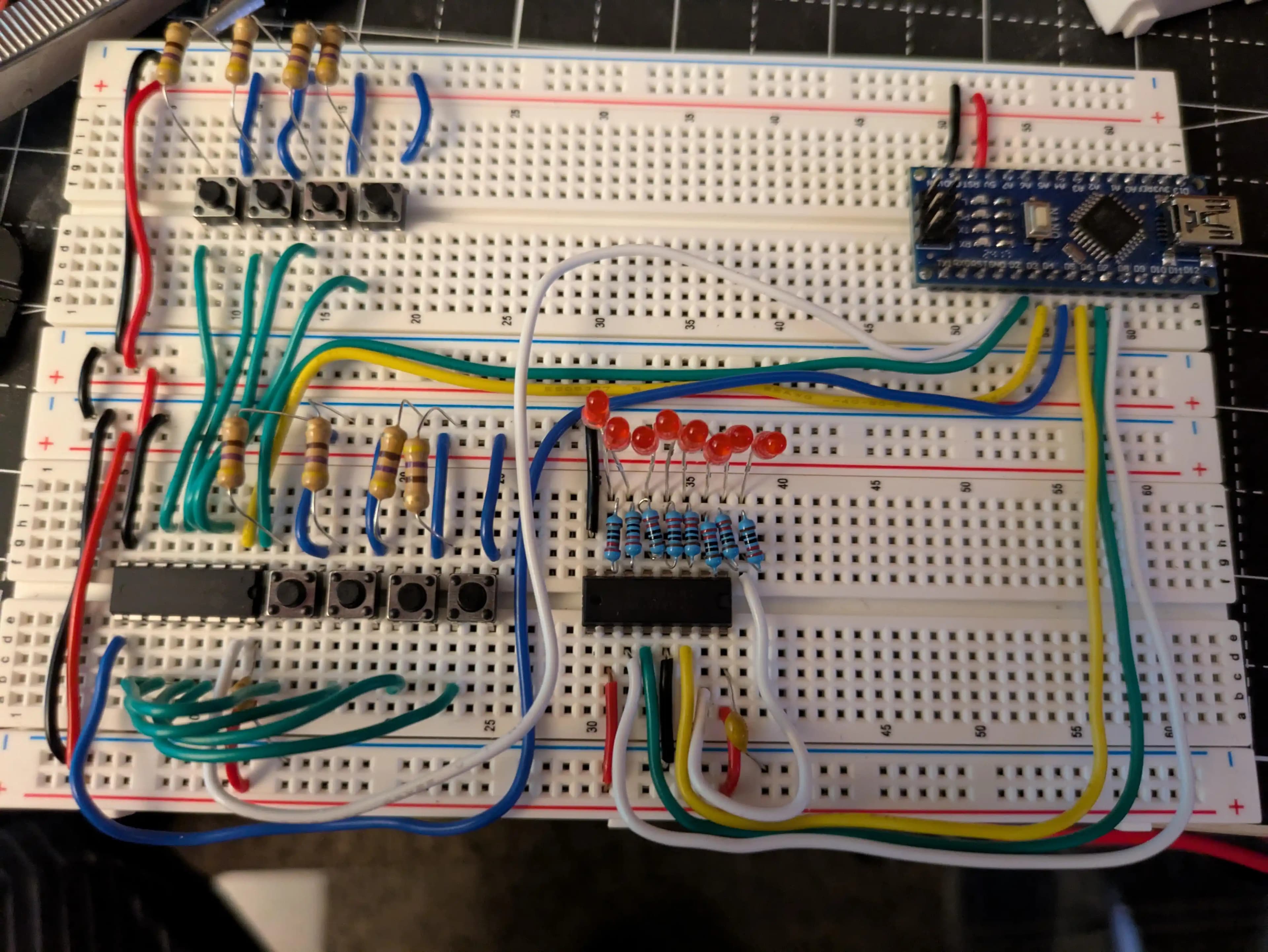 Shift Register ve Push Buton Bağlantılarında Breadboard Kullanımı ve Dikkat Edilmesi Gerekenler
