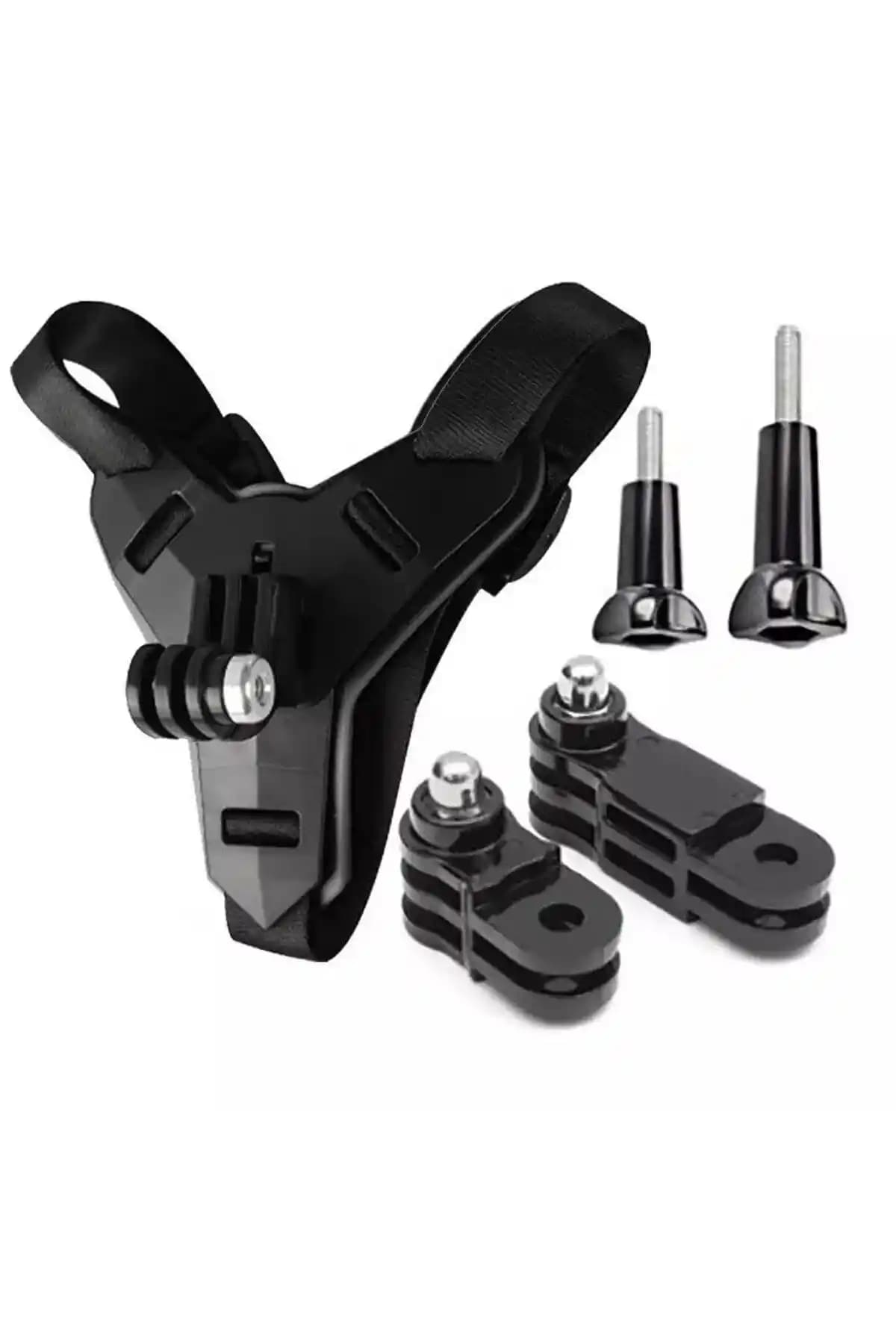 Alğan Ticaret Motosiklet Kask Çene Kamera Tutma Aparatı Güvenli ve Pratik Kullanım İçin