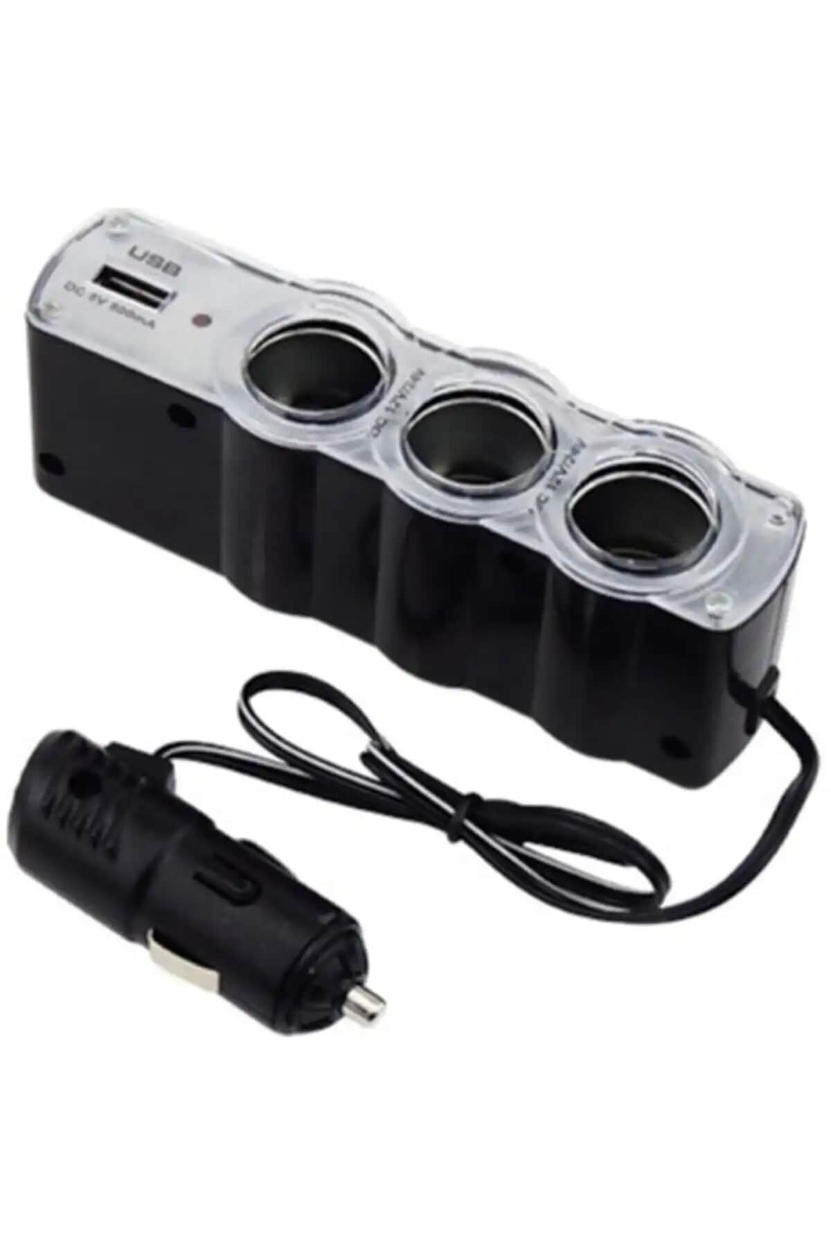 Araç İçi Çoklayıcı Çakmaklık ve USB Portu ile Çoklu Şarj Çözümü