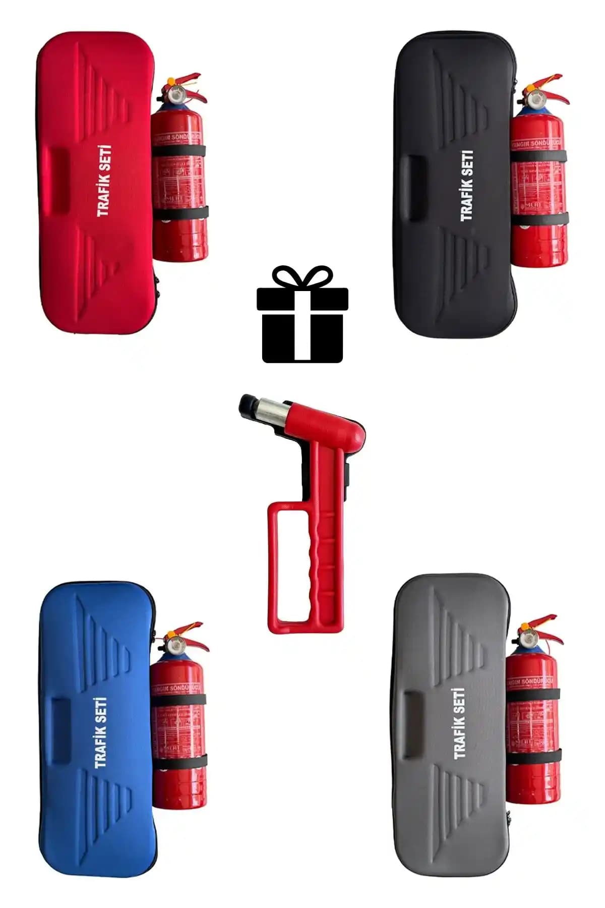 Bilgeden Güvenilir Trafik Seti ve 1 Kg Yangın Tüpü ile Araç Güvenliğinizi Artırın