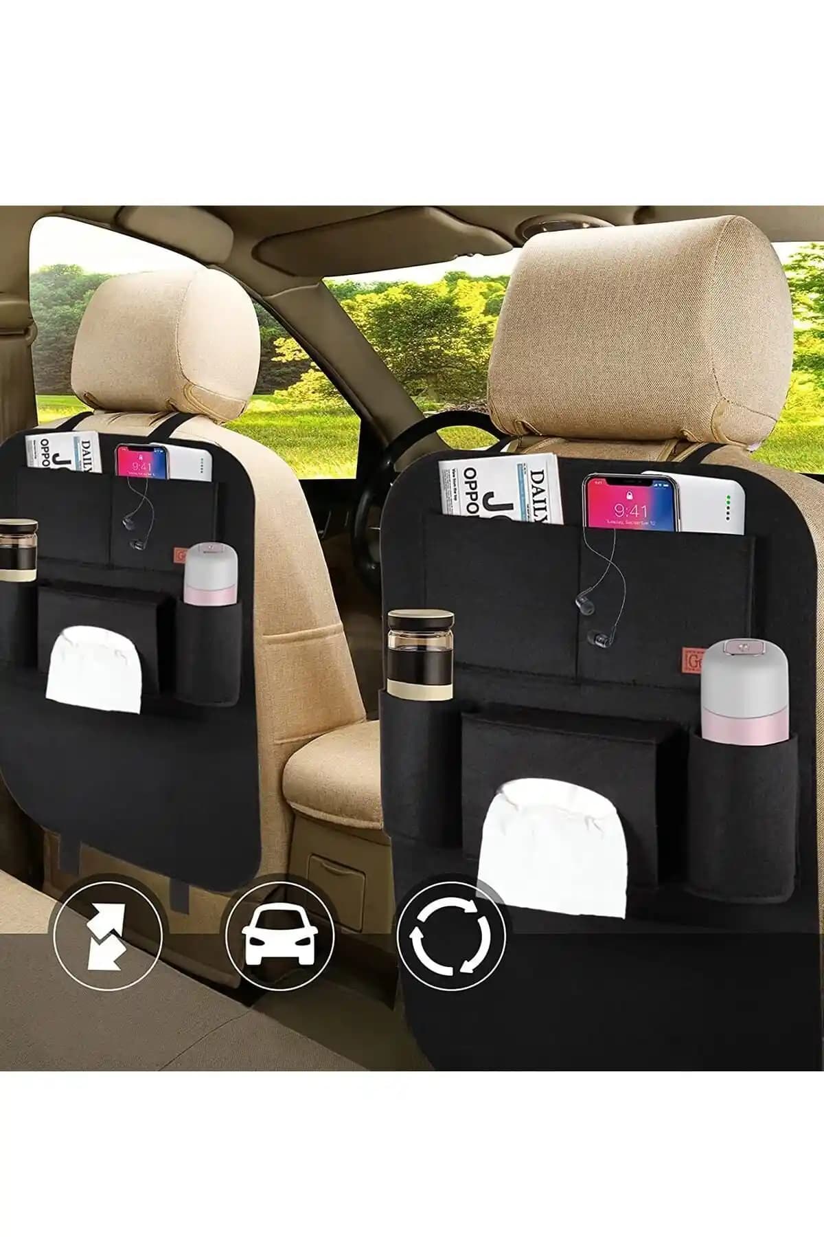 BYENS ve GM-DESIGN Araba Koltuk Arkası Organizerleri Karşılaştırması