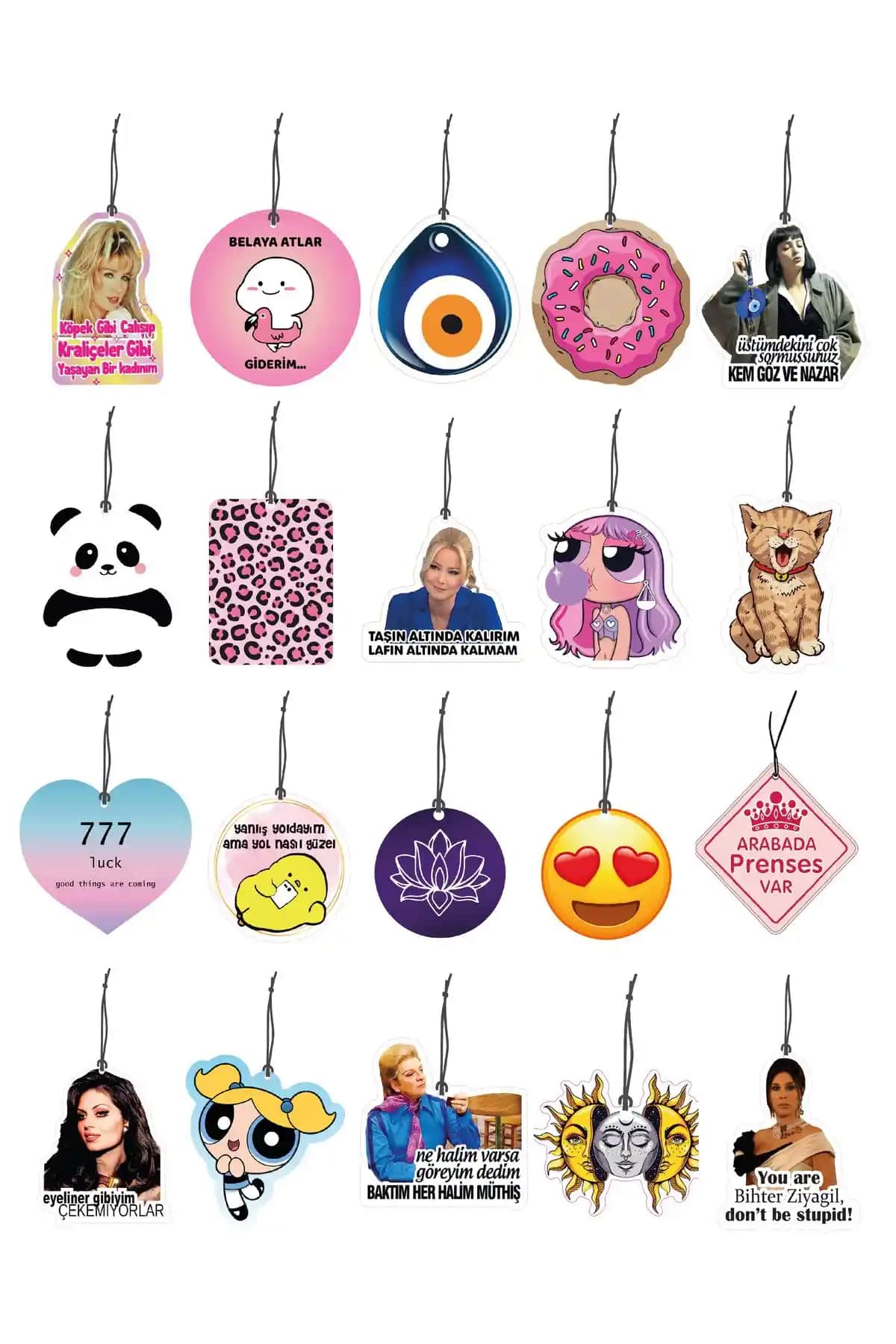 ByMeyla Kanlara Özel 20'li Ekonomik Oto Kokusu ve Aksesuar Seti Ürün Tanıtımı