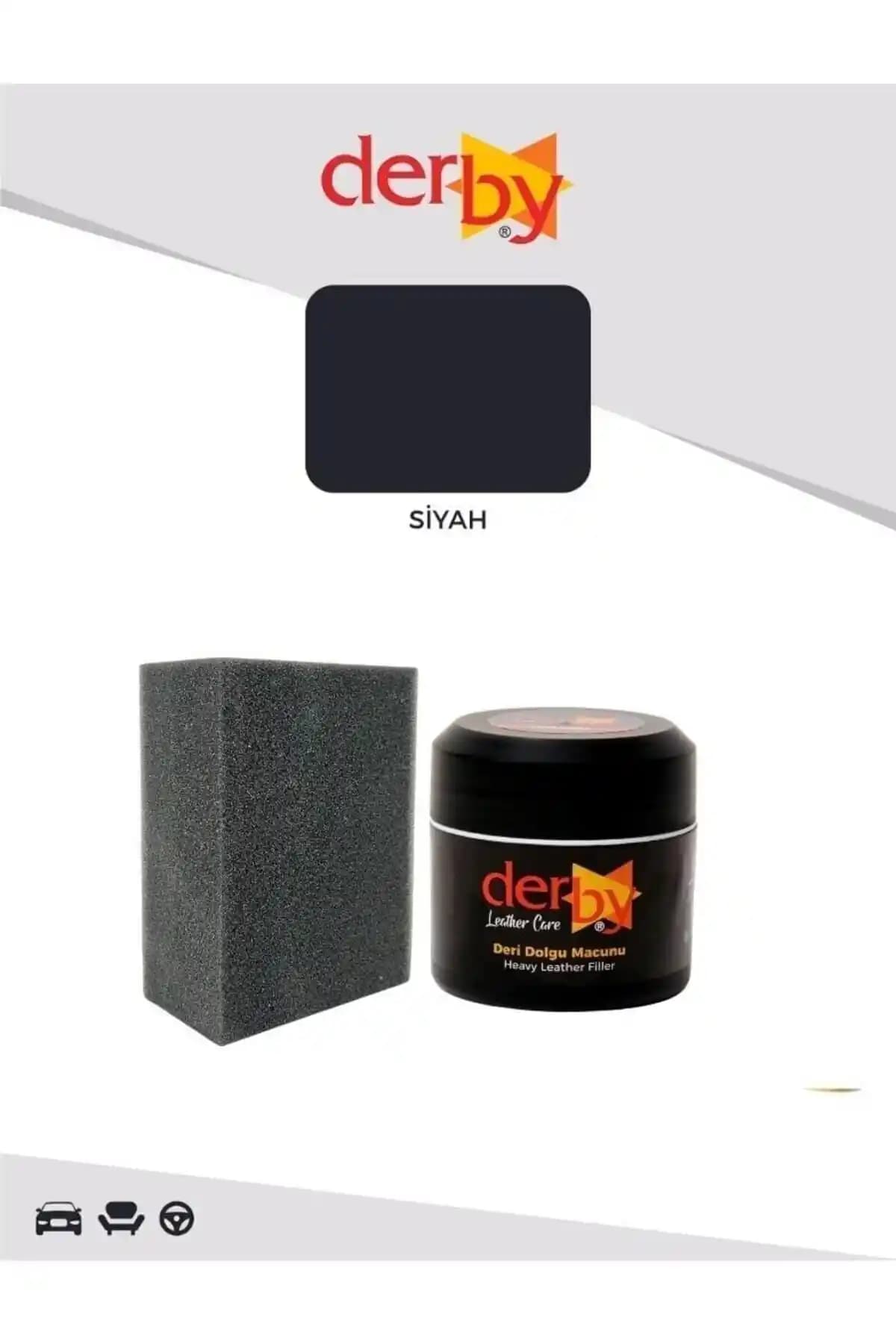 Derby Siyah Deri Çatlak Giderici ve Oto Döşeme Boyası Karşılaştırması