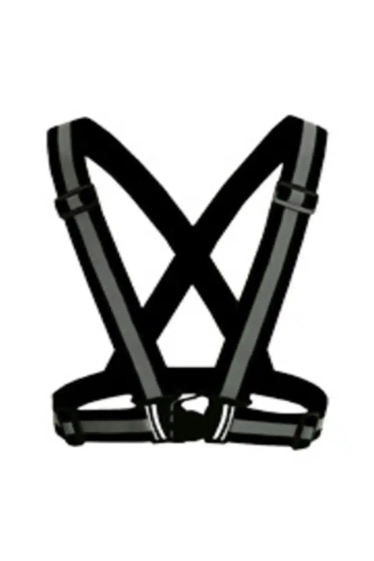 Dudaktan Kalbe Reflektörlü Siyah Yelek Güvenlik ve Şıklık Bir Arada