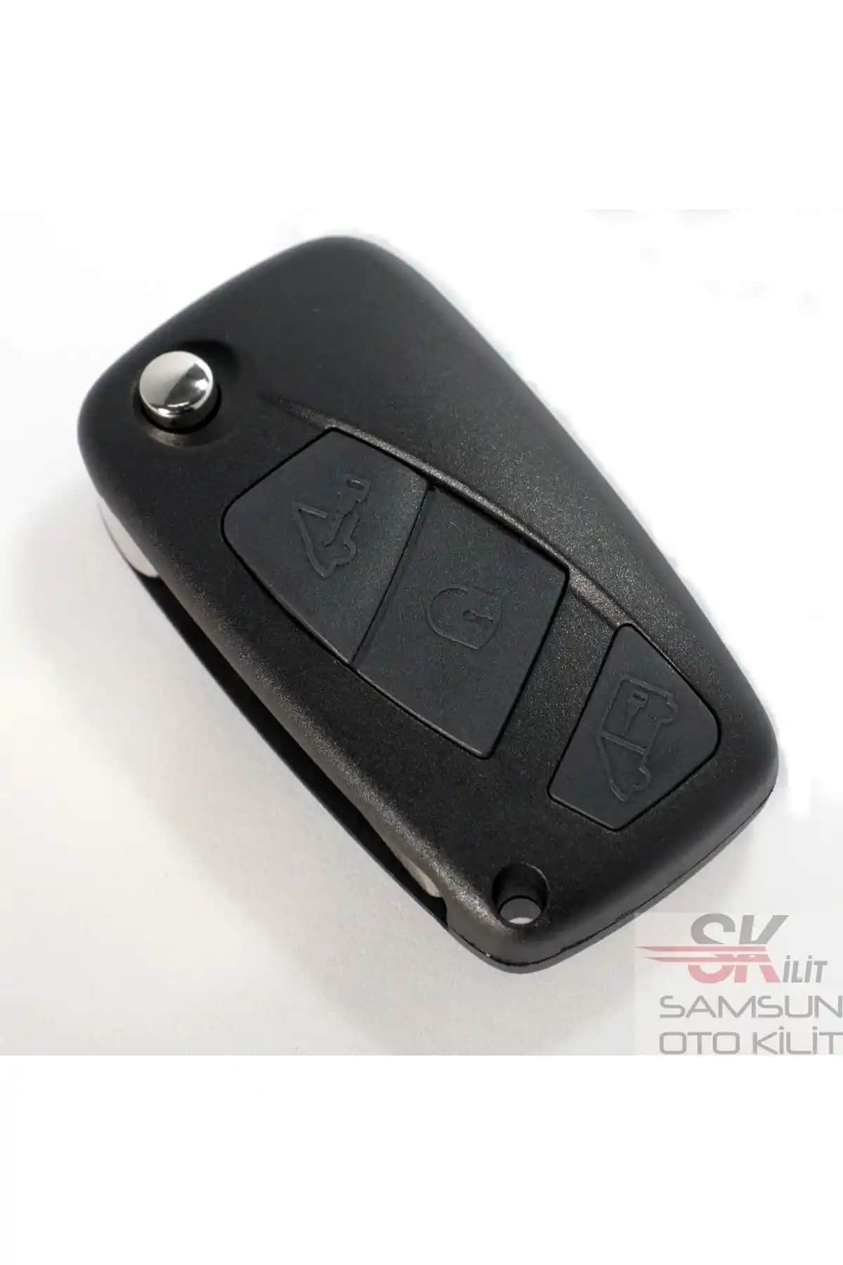 Fiat Fiorino İçin Metal Logolu Oto Kumanda Kabı Uzun Ömürlü ve Şık Tasarım