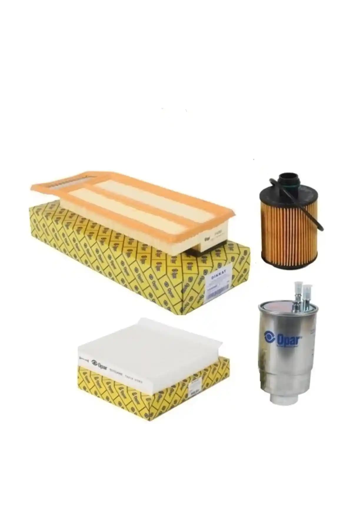Fiat Linea 1.3 Multijet Euro 5 için Opar 4'lü Filtre Bakım Seti İncelemesi