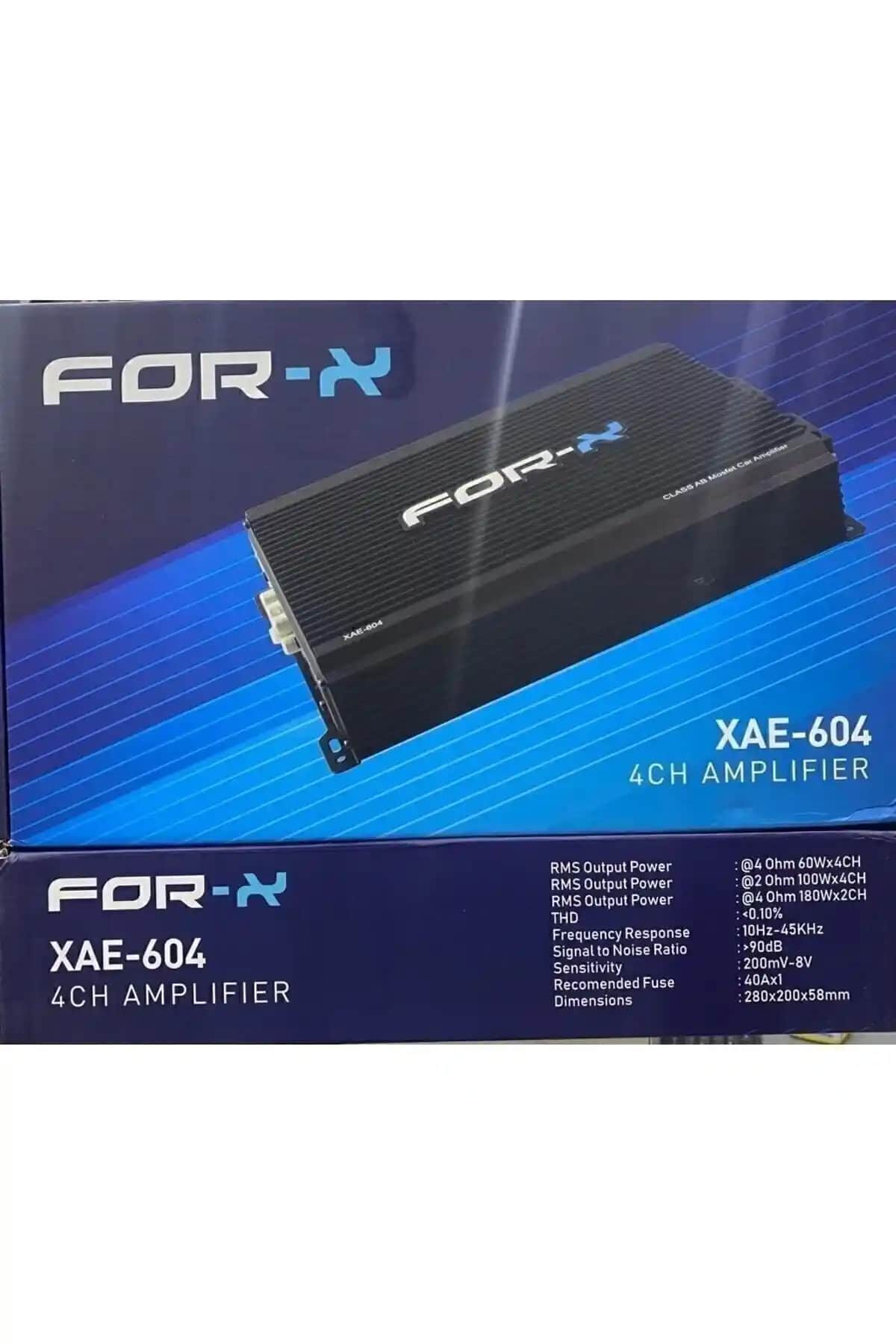 FORX5 Xae-604 Stereo ve Mono Kanal 4 Çıkışlı Oto Anfi Güç ve Kalite Bir Arada