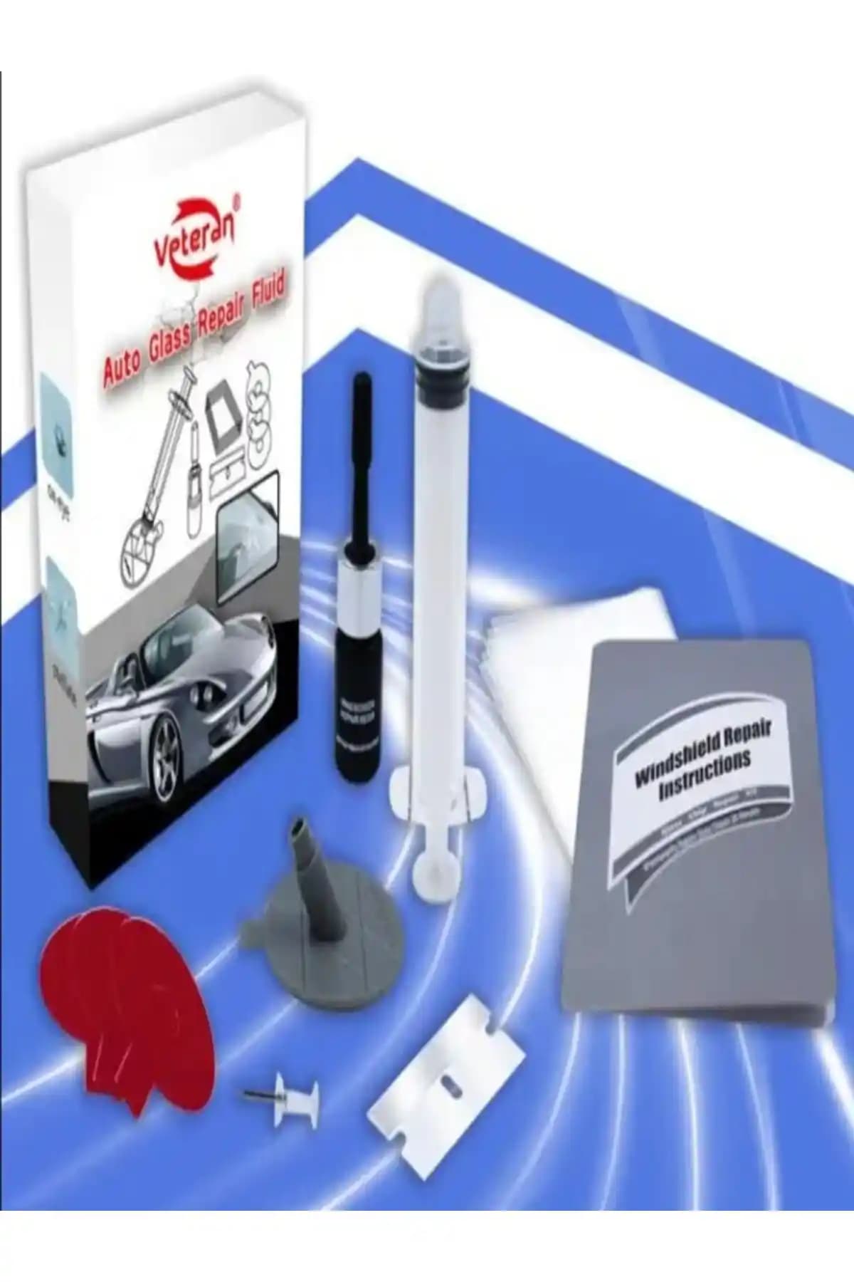 Genel Markalar Cam Tamir Kiti ile ön cam çatlak ve taş izlerini hızlı ve kolay onarın