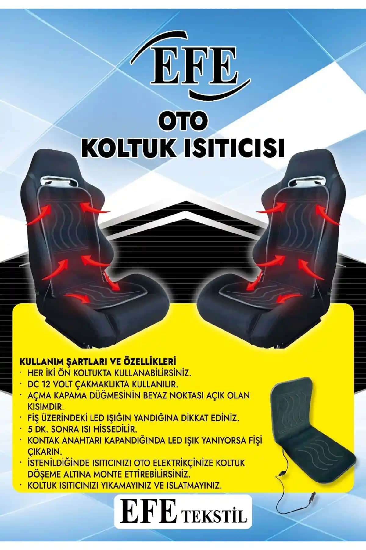 Genel Markalar DS Isıtıcılı Araç Koltuk Minderi: Konfor ve Pratiklikte Yeni Bir Dönem