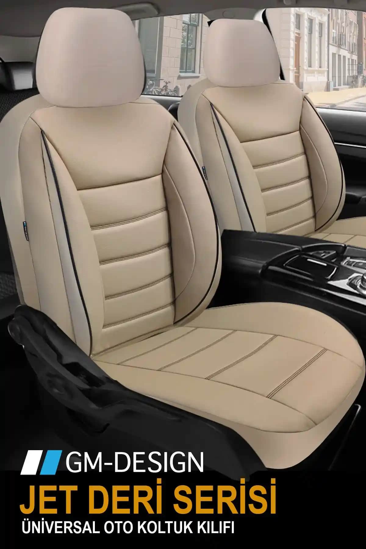 GM-DESIGN Jet Bej Deri ve Panda Florida Serisi Koltuk Kılıflarının Karşılaştırması