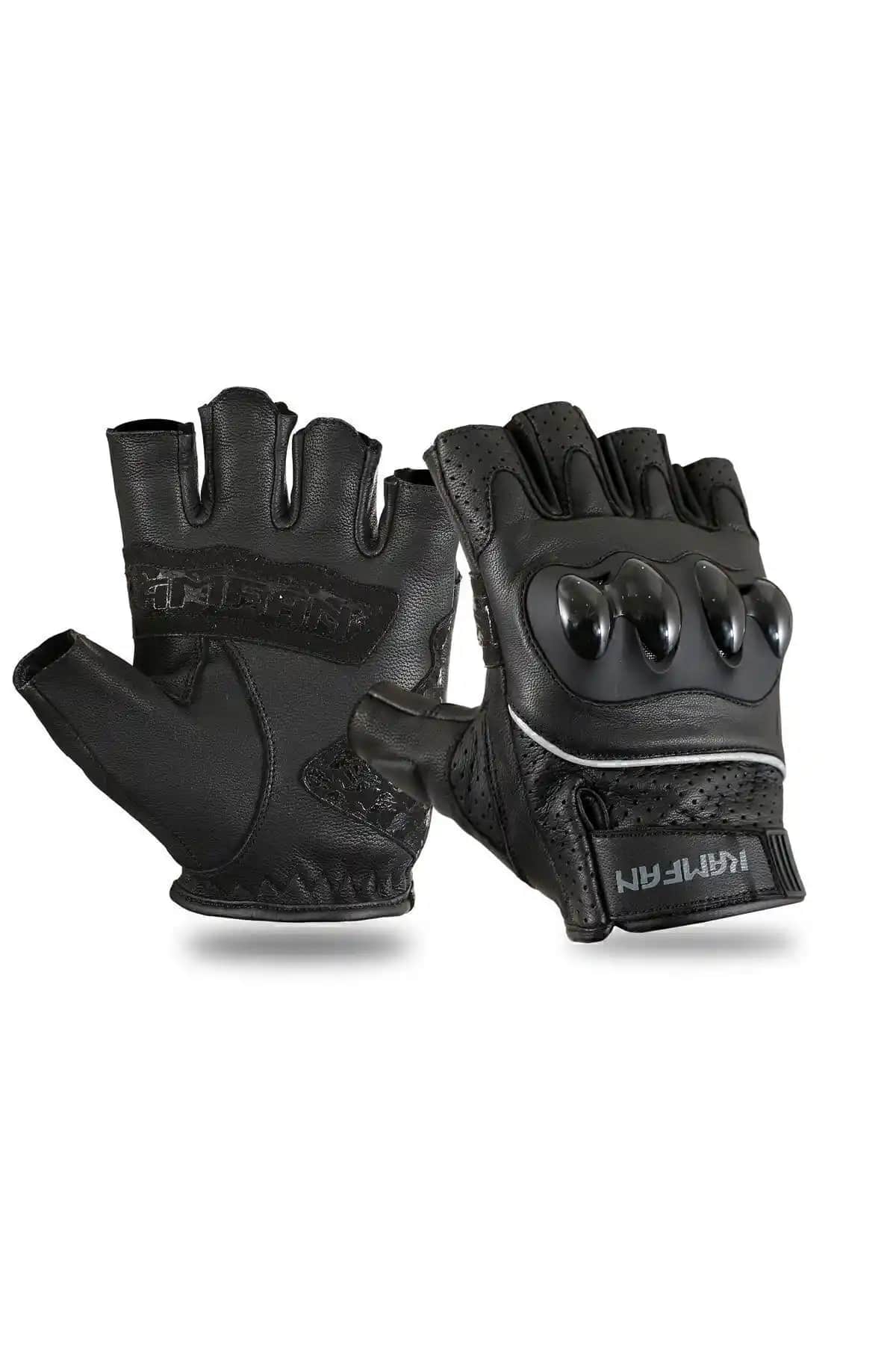 Kamfan HFG-02 Yarım Parmak Motosiklet Eldivenleri Güvenlik ve Konfor Birlikte Sunar