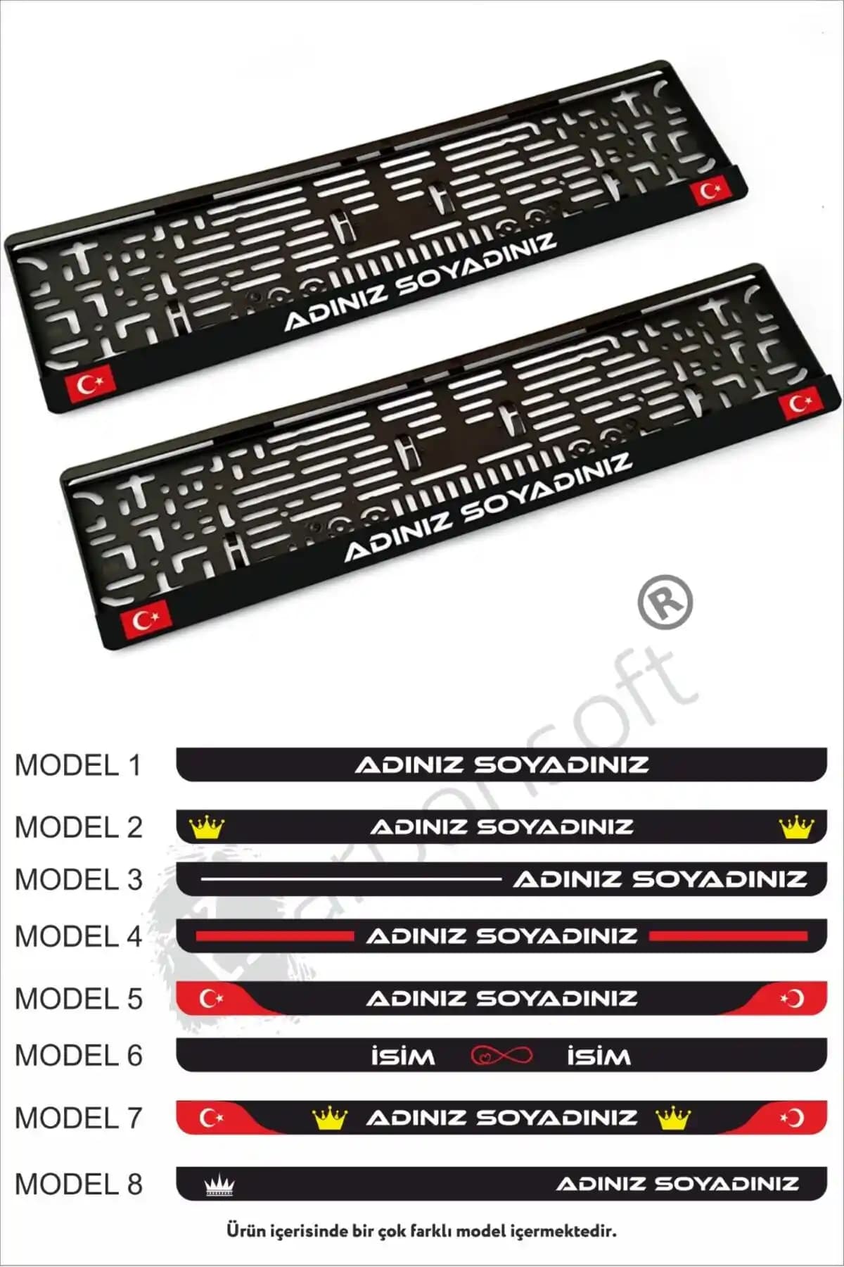 Karbonsoft Kişiye Özel Logo Kabartmalı Siyah Oto Plakalığı İncelemesi ve Özellikleri