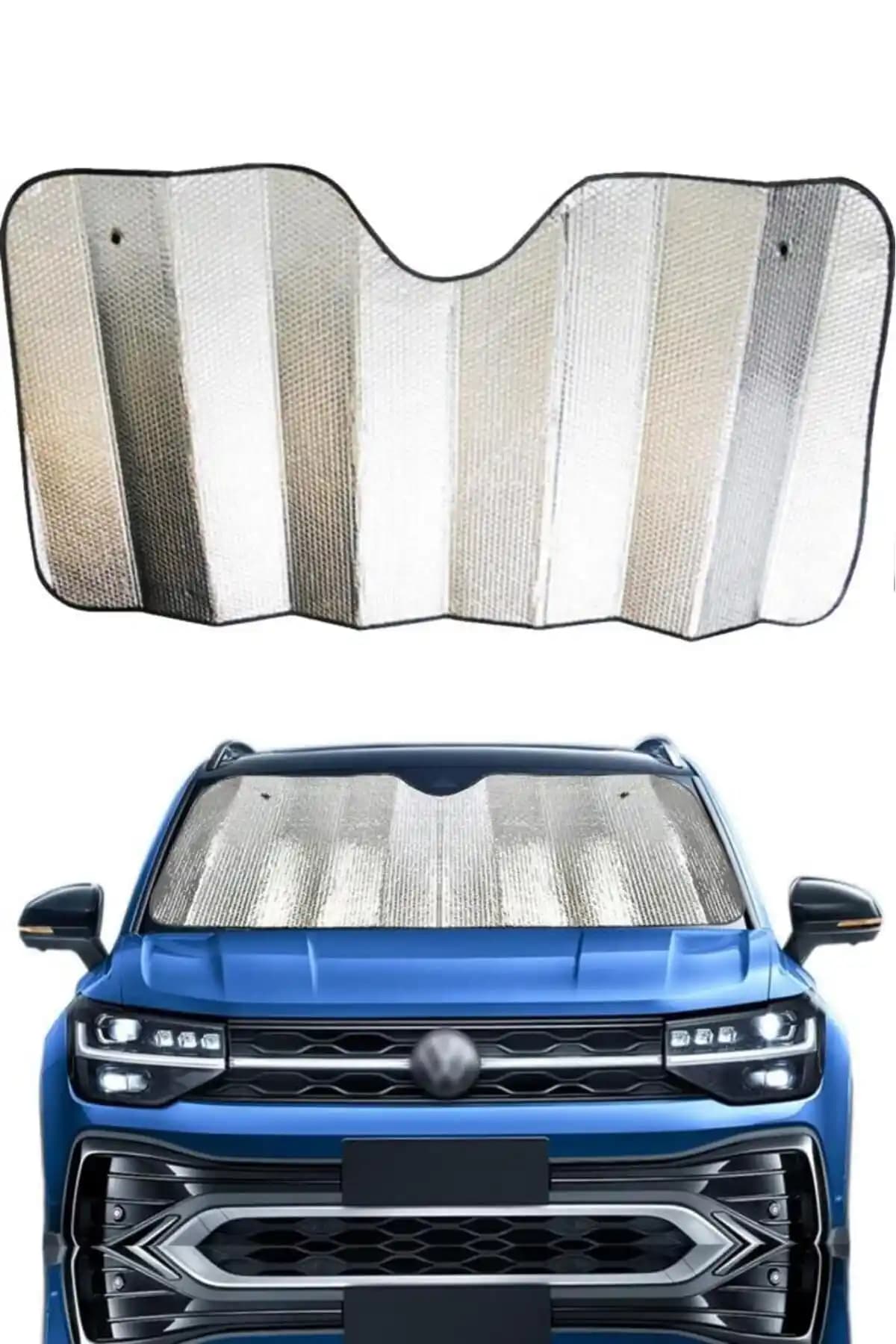Kingstar 140x70 cm Araba Ön Cam Güneşlikleri Güneşten Koruma ve Konfor Artırıcı