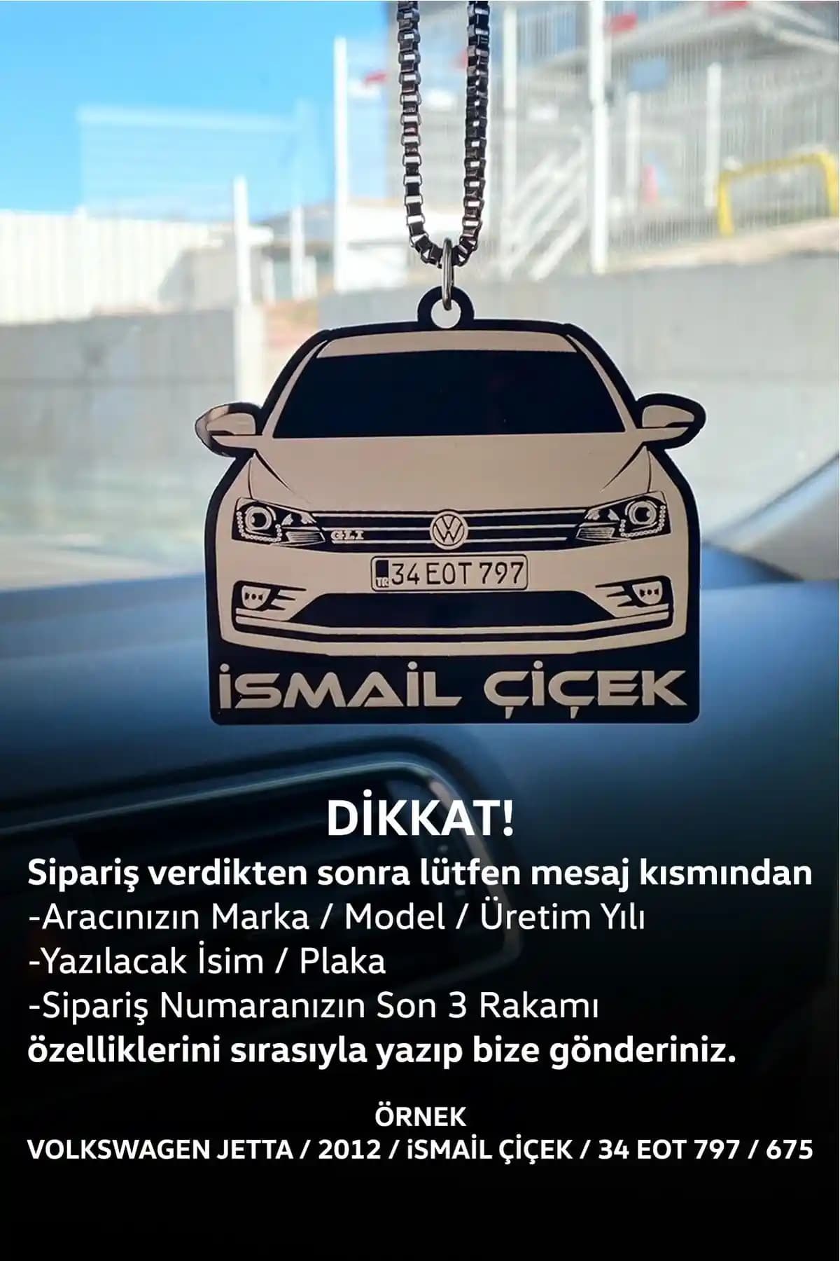 Kişiye Özel Pleksi Dikiz Ayna Süsü ile Aracınıza Şıklık ve Kişiselleştirme Katın