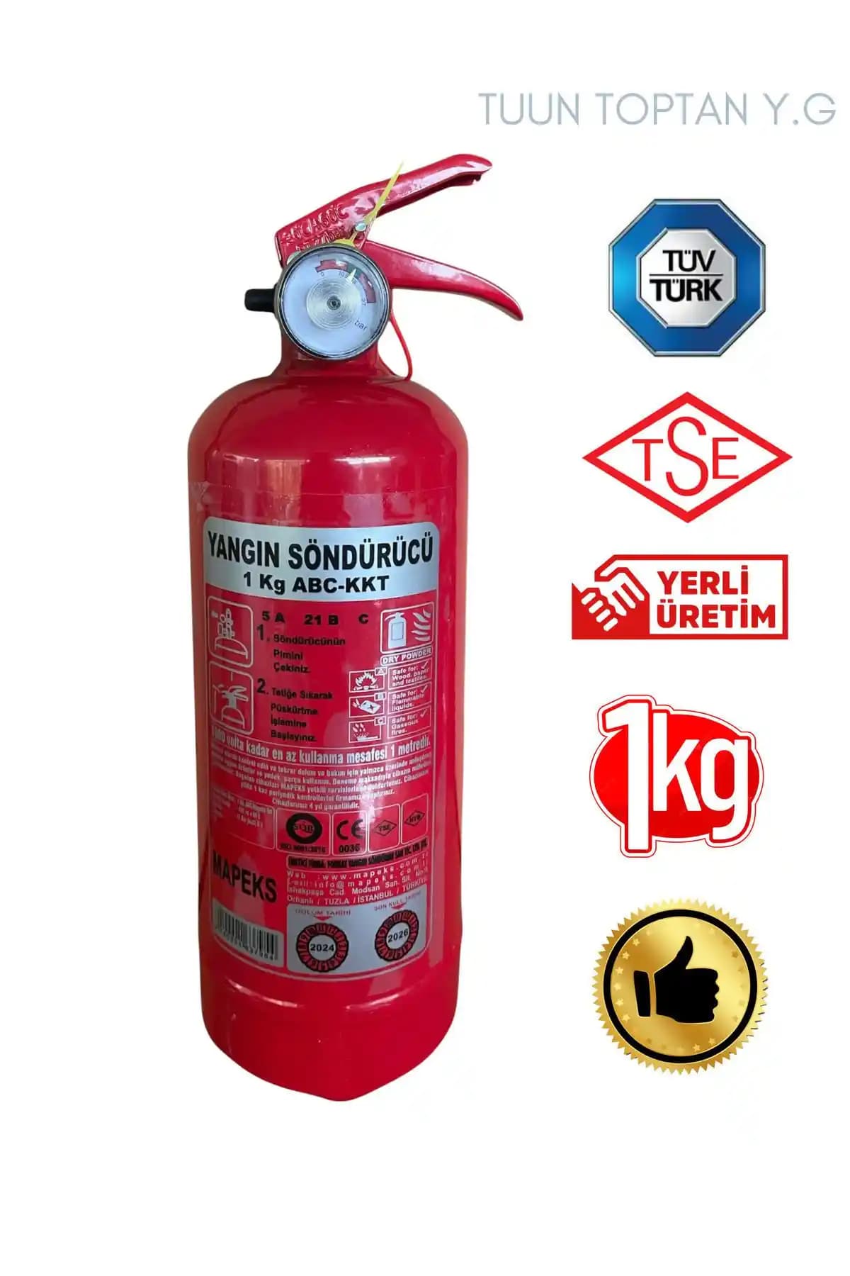 Mapeks 1 Kg Yangın Söndürücü: Güvenilir ve Etkili Yangın Koruma Çözümü