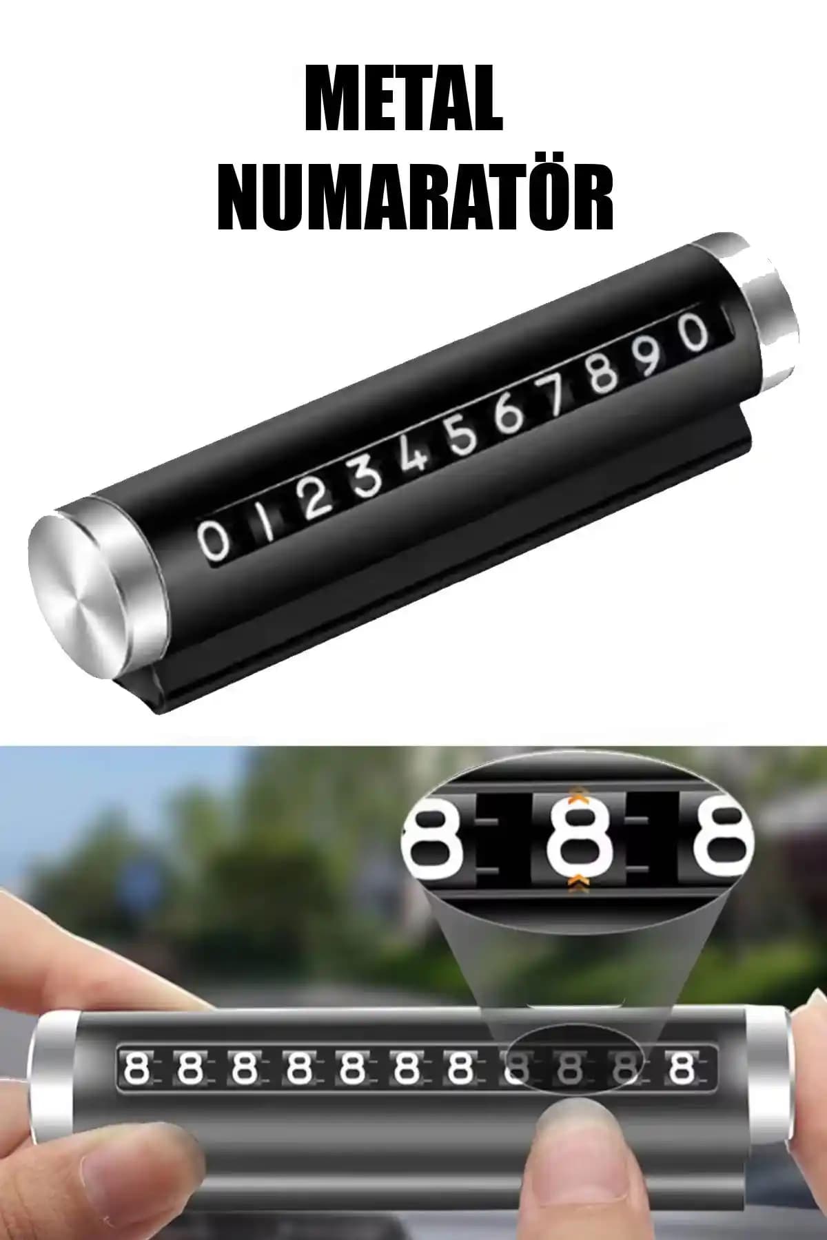 MeyZone Metal Kasa Numara Çevirici: Dayanıklı ve Estetik Araç Park Düzeni Çözümü