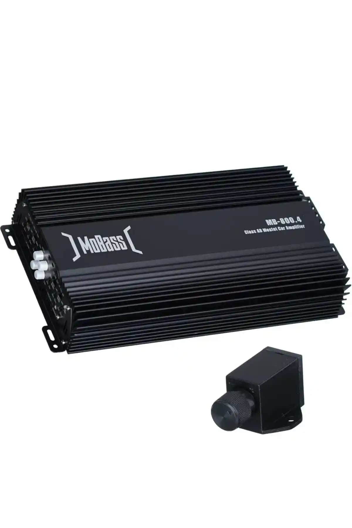 Mobass 4 Kanal 800 W Bass Kontrollü Otomobil Amfisi Güç ve Ses Kalitesinde Üst Düzey Performans