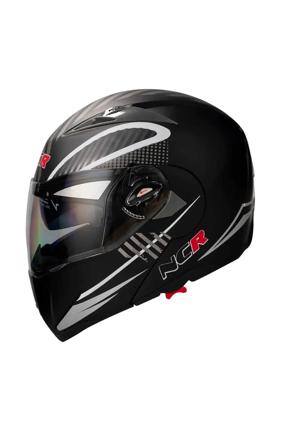 NCR Çene Açılır Vizörlü Siyah Monster Kask Güvenlik ve Konfor Sunar