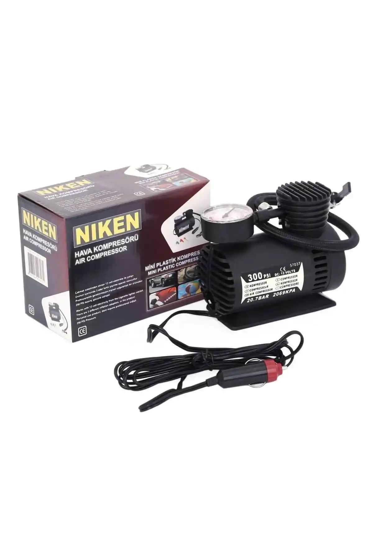 Niken Mini Oto Araç Hava Kompresörü 12V: Hafif ve Pratik Hava Şişirme Çözümü