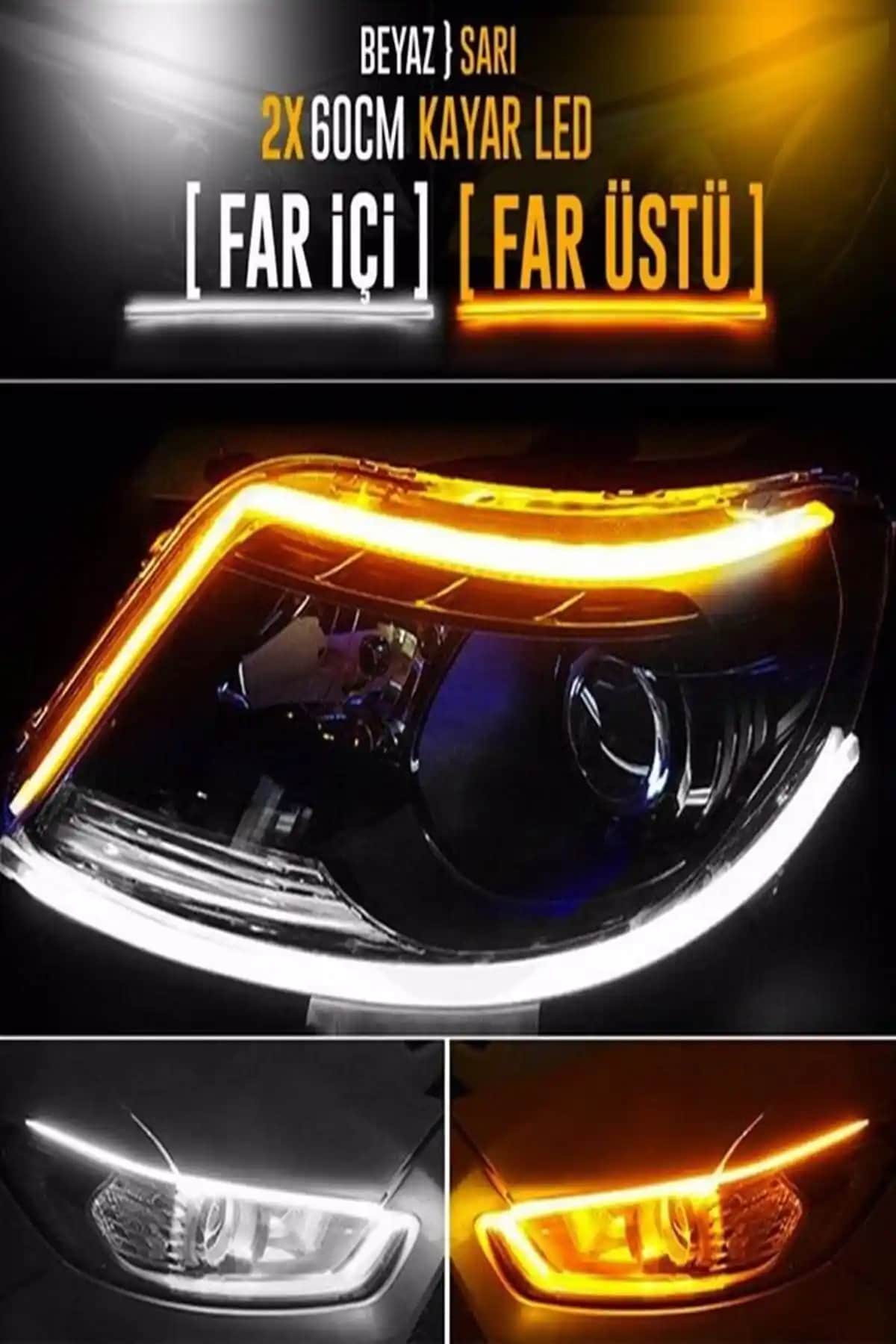 Otomobil LED Farları Karşılaştırması: Yüksek Kalite Selamlamalı ve Renkli Kayar Sinyalli Modeller