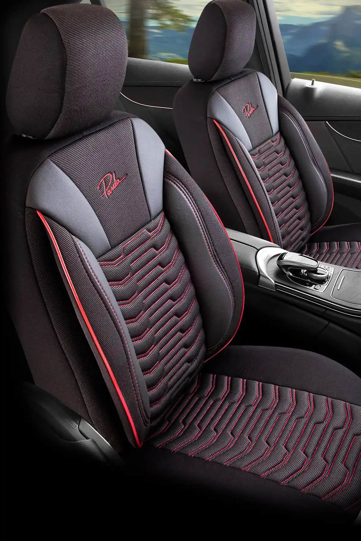 Panda Paris Serisi Pike Kumaş Oto Koltuk Kılıfı Tam Set Şık ve Dayanıklı Tasarım