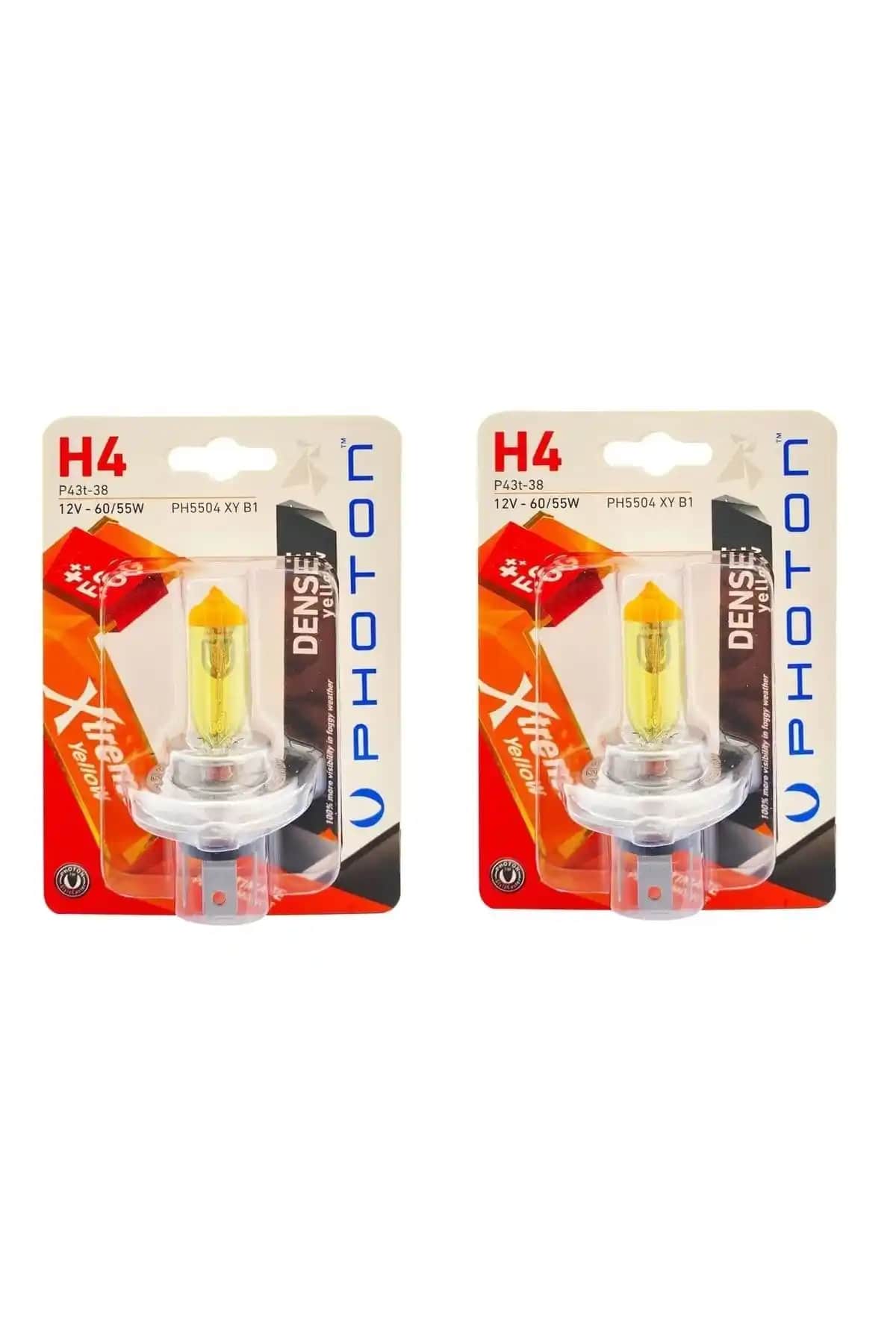 Photon H4 Xtreme Yellow Limon Sarısı Far Ampülü Takımı Yüksek Performans ve Estetik İçin Uygun