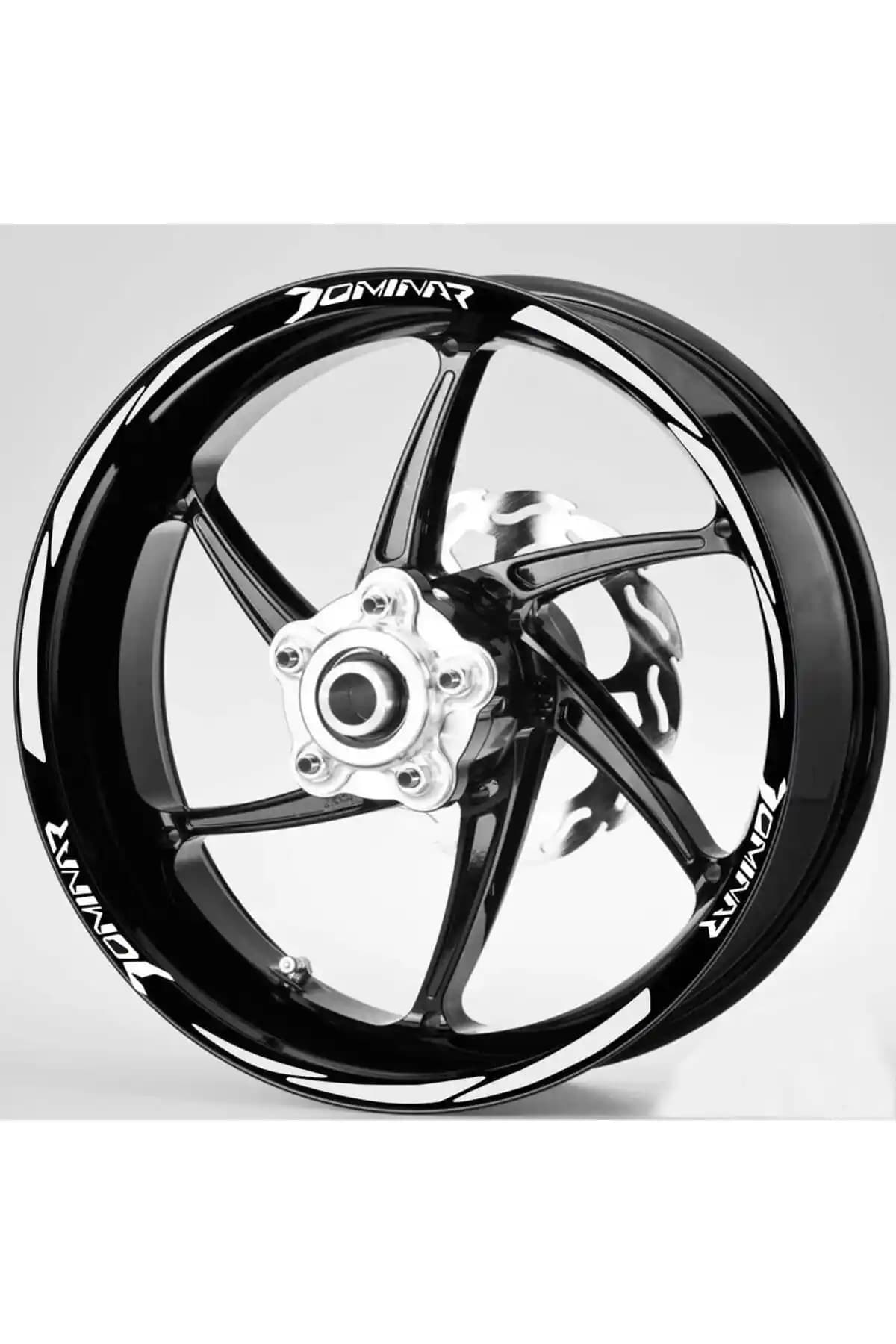 Redline Grafik Beyaz Jant Şeridi Modifiye ve Güvenlik Amaçlı Kullanım İçin