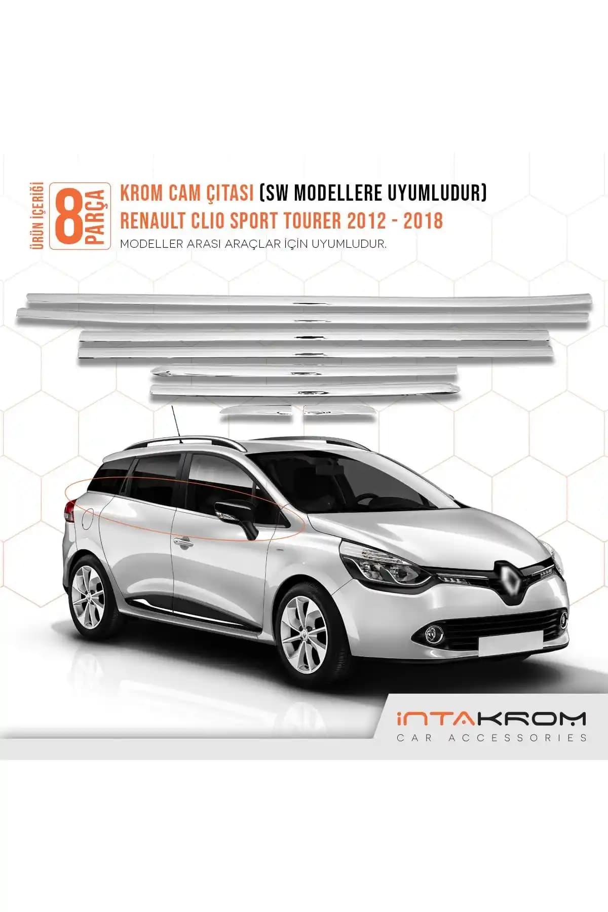 Renault Clio 4 Sport Tourer İçin İntachrom Krom Cam Çıtası Detaylı İnceleme ve Kullanıcı Yorumları