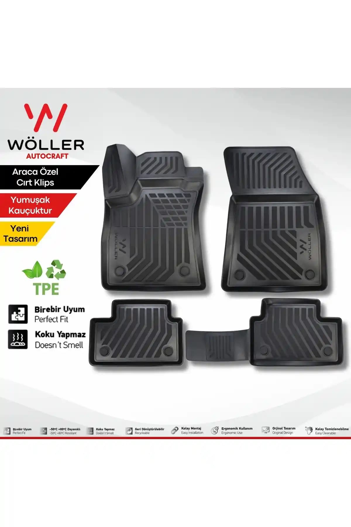 Renault Megane 4 İçin Özel 3D Havuzlu Paspaslar Kalite ve Fonksiyonellik Bir Arada