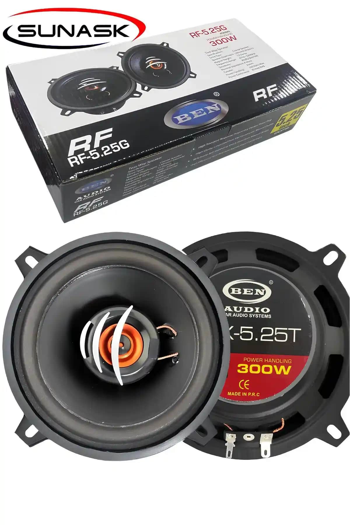 Sunask Çifti 600 Watt ve Sunask Sn-1397 Çifti 600 Watt Araba Hoparlörleri Karşılaştırması