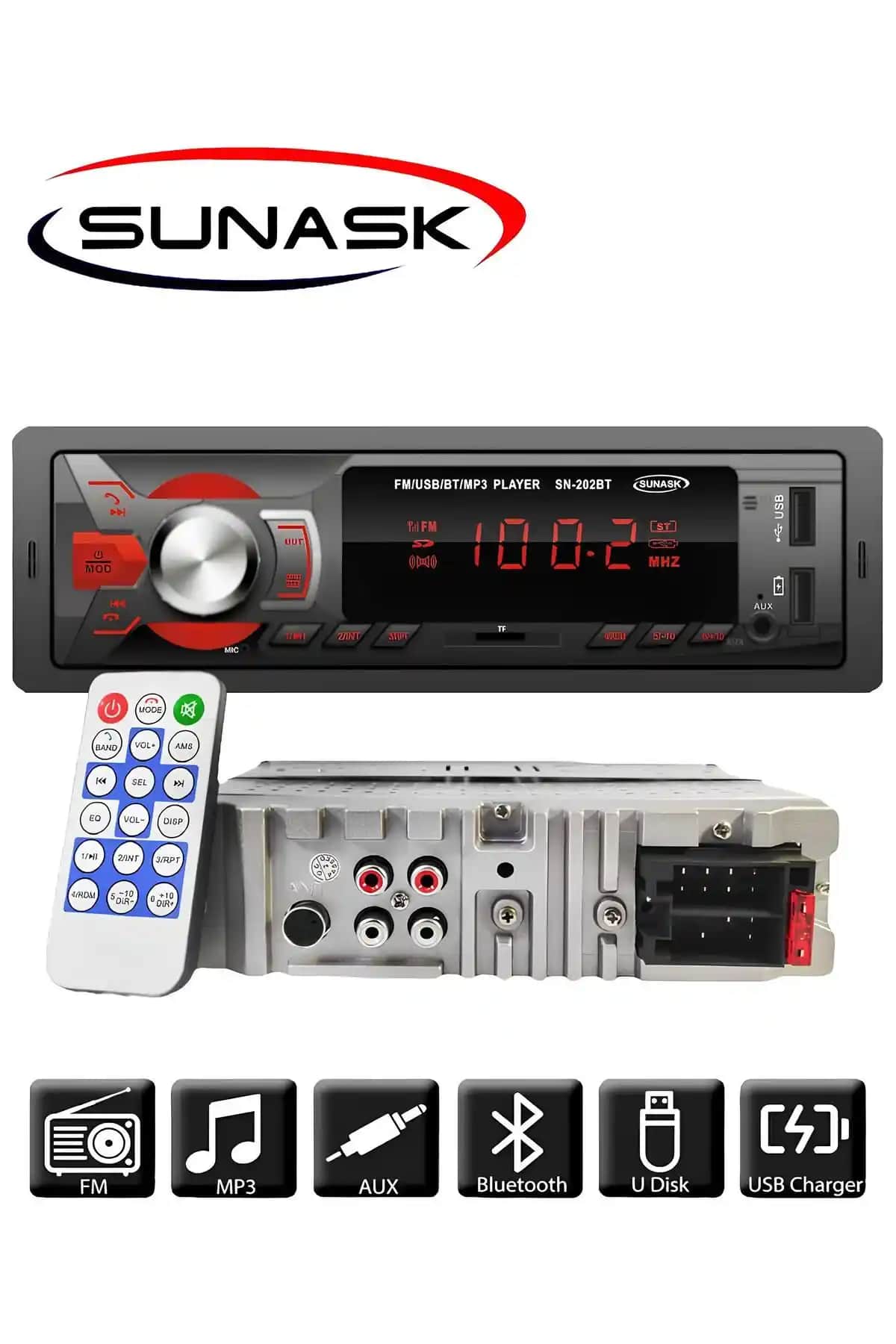 Sunask Sn-202 ve Sunask Sn-4250bt Araba Teyp Modellerinin Detaylı Karşılaştırması