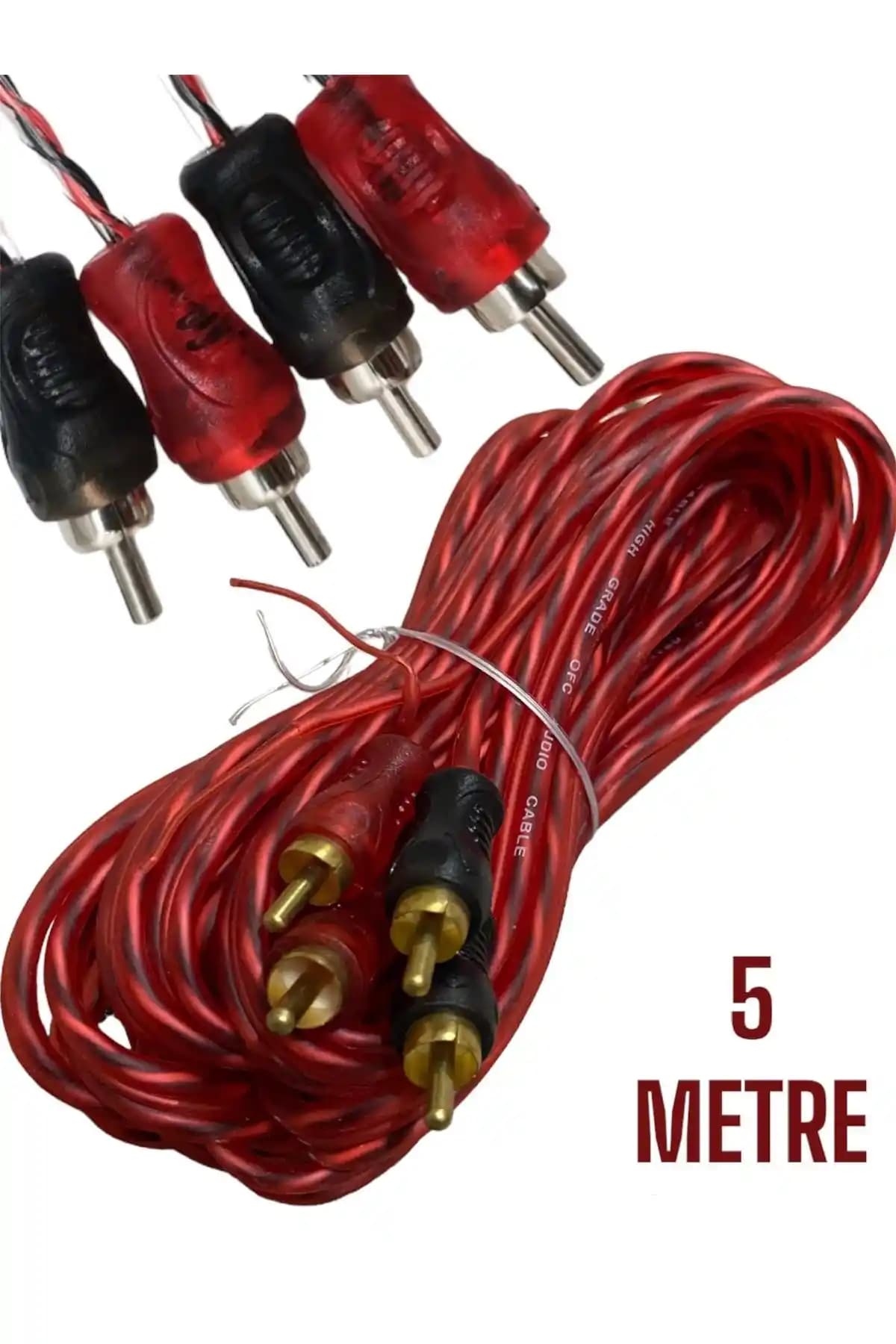 Sunask SN-RCA 5m Kablo ile Ses Sistemlerinizi Geliştirin ve Kalitesini Artırın