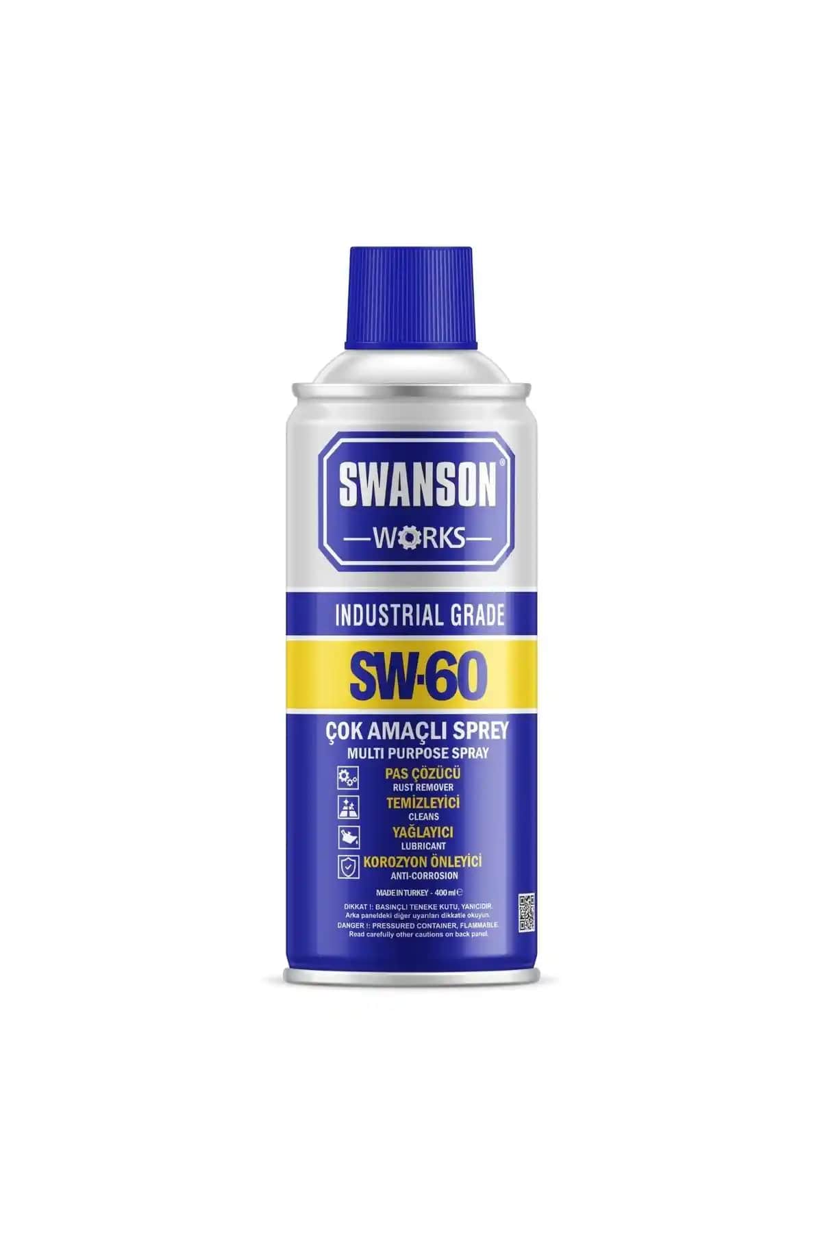 Swanson Sw-60 Çok Amaçlı Yağlayıcı ve Pas Sökücü Sprey Özellikleri ve Kullanım Alanları