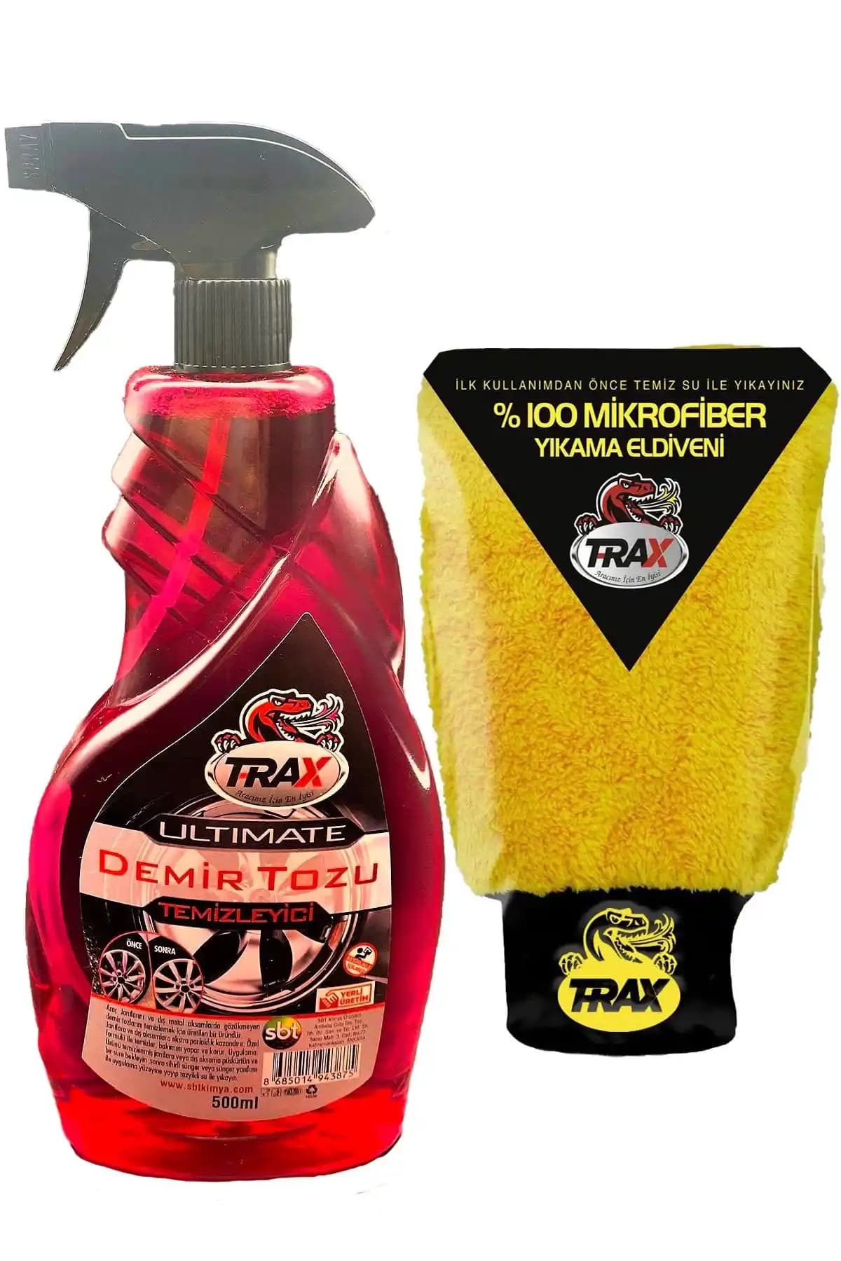 T-RAX Demir Tozu Temizleyici ve Eldiveni ile Aracınızın Metal Yüzeylerini Koruyun ve Parlatın