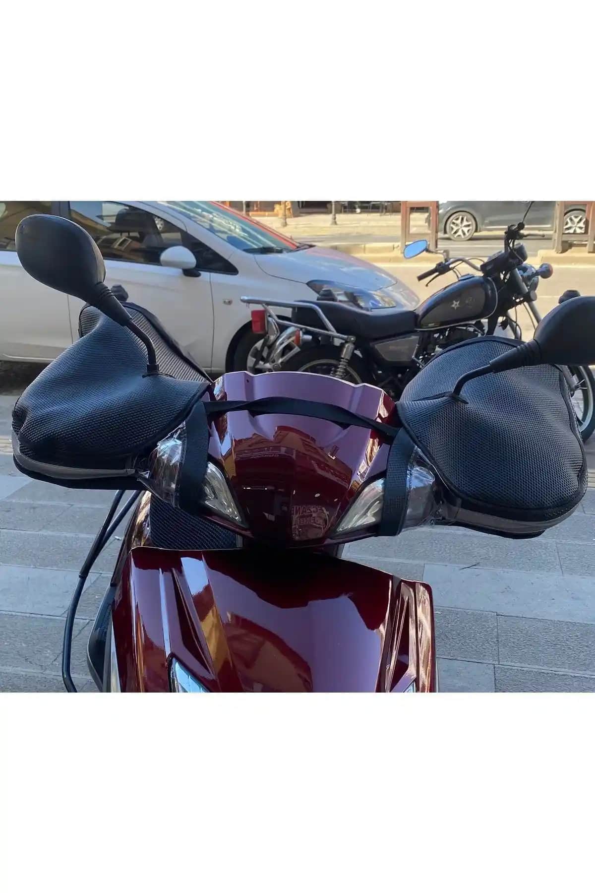 Toprack Motosiklet Ellik Koruma Scooter Model Gri Güvenlik ve Konfor Sağlayan Tasarım