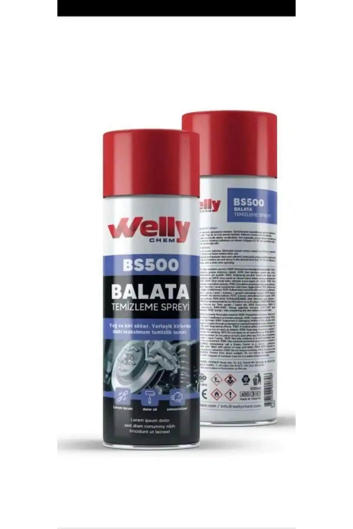 Welly Chem BS400 Balata Spreyi 500ml: Otomotiv ve Endüstri Temizlik Çözümü