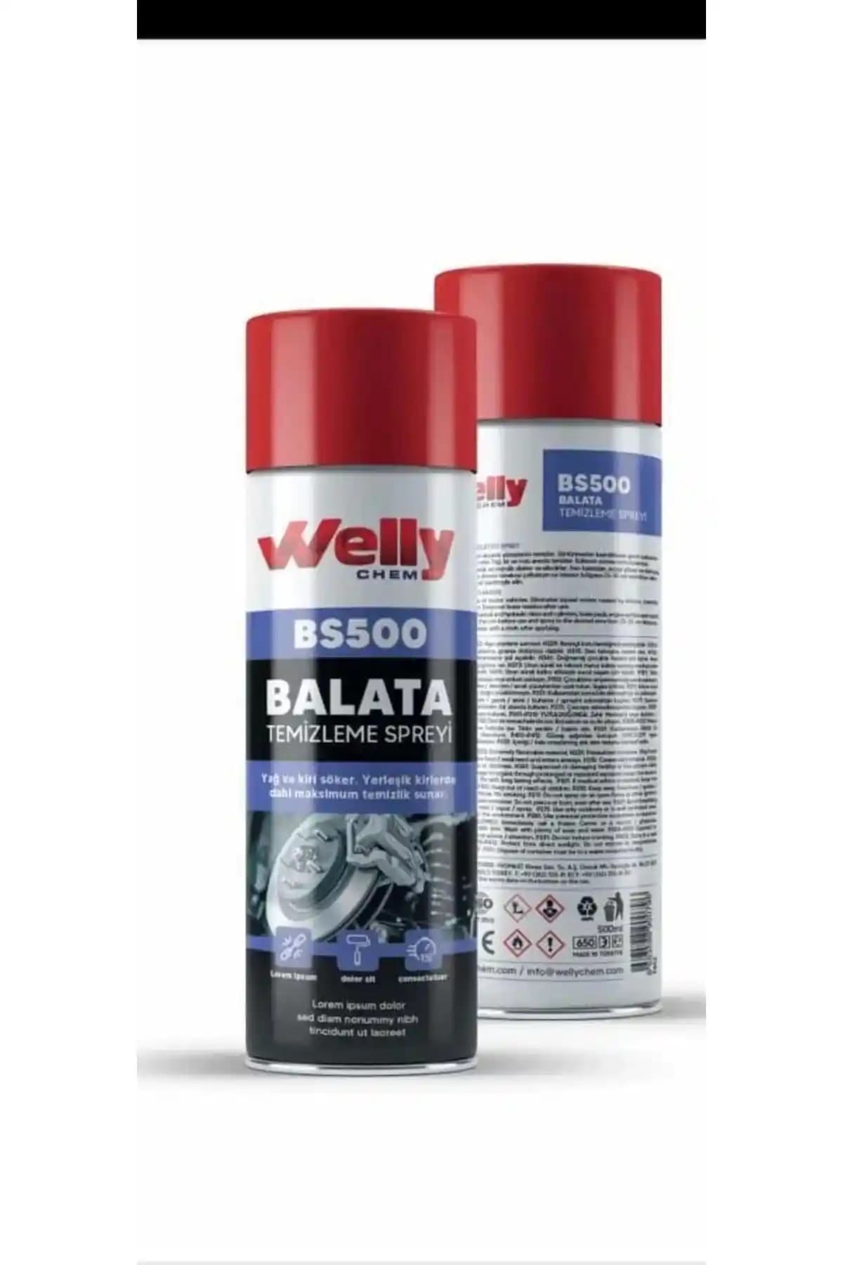 Welly Chem BS400 Balata Spreyi 500ml: Otomotiv ve Endüstri Temizlik Çözümü