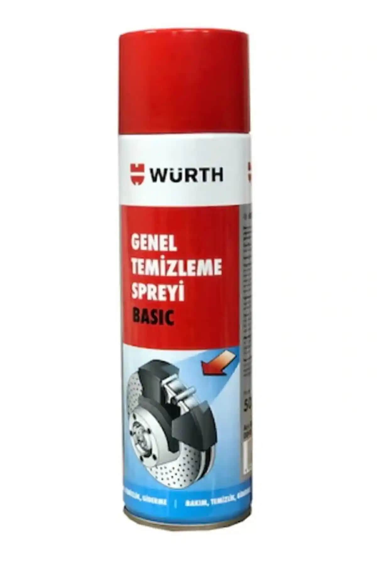 Würth Fren Balata Temizleyici ve Genel Temizleme Spreyi: Yüksek Performanslı Otomotiv ve Endüstriyel Temizlik Çözümü