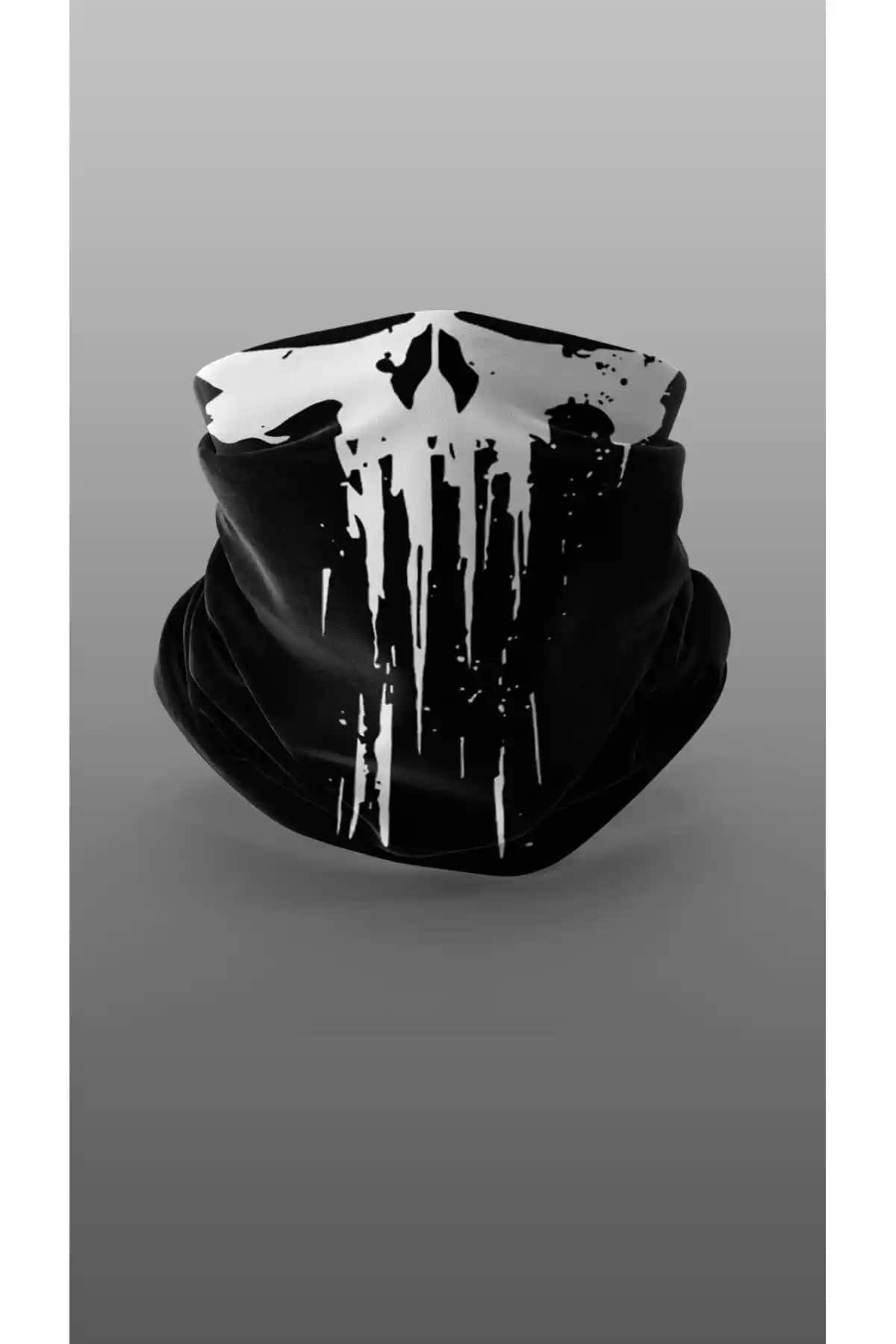 Yeles Punisher Motorcu Buff Maske Outdoor Spor ve Günlük Kullanım İçin Uygun