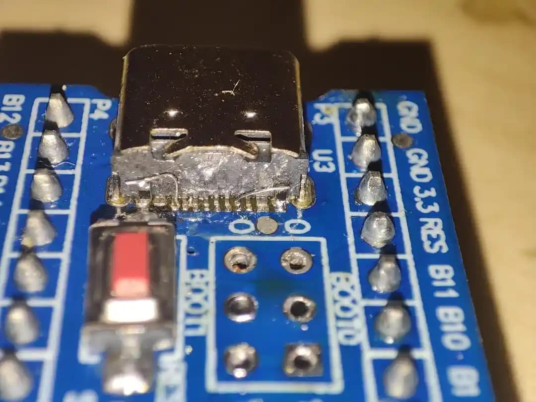 Çin Üretimi STM32 Kartlarda Type-C Type-C Kablolar İçin CC Pin Direnç Desteği Ekleme Yöntemleri