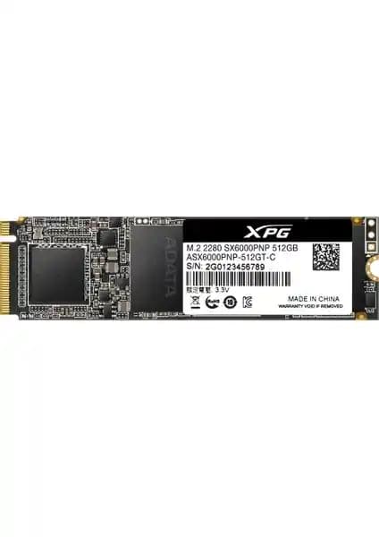 Adata XPG SX6000 Pro 512GB NVMe SSD Yüksek Performanslı Depolama Çözümü