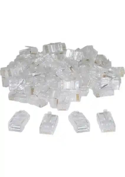 Alfais 4220 100 Adet RJ45 Jack Cat5 Ağ Konektörü Güvenilir ve Dayanıklı Bağlantı Çözümü