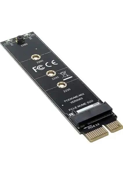 Alfais 4391 M.2 NVMe SSD Ngff Adaptörü PCIe 3.0 x1 ile Yüksek Performanslı Veri Transferi