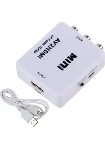 Alfais 4553 RCA AV Video To HDMI Dönüştürücü ile Eski Cihazlarınızı Modern Ekranlara Bağlayın