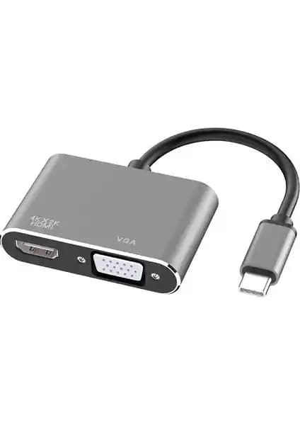 Alfais 4728 USB Type-C HDMi ve VGA Çevirici Adaptör İncelemesi ve Özellikleri