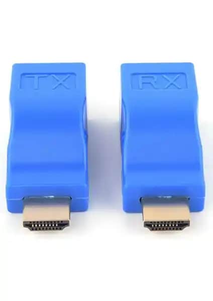 Alfais 4971 HDMI RJ45 Cat5 6 Extender Uzatıcı ile Uzun Mesafeli Yüksek Çözünürlüklü Bağlantı